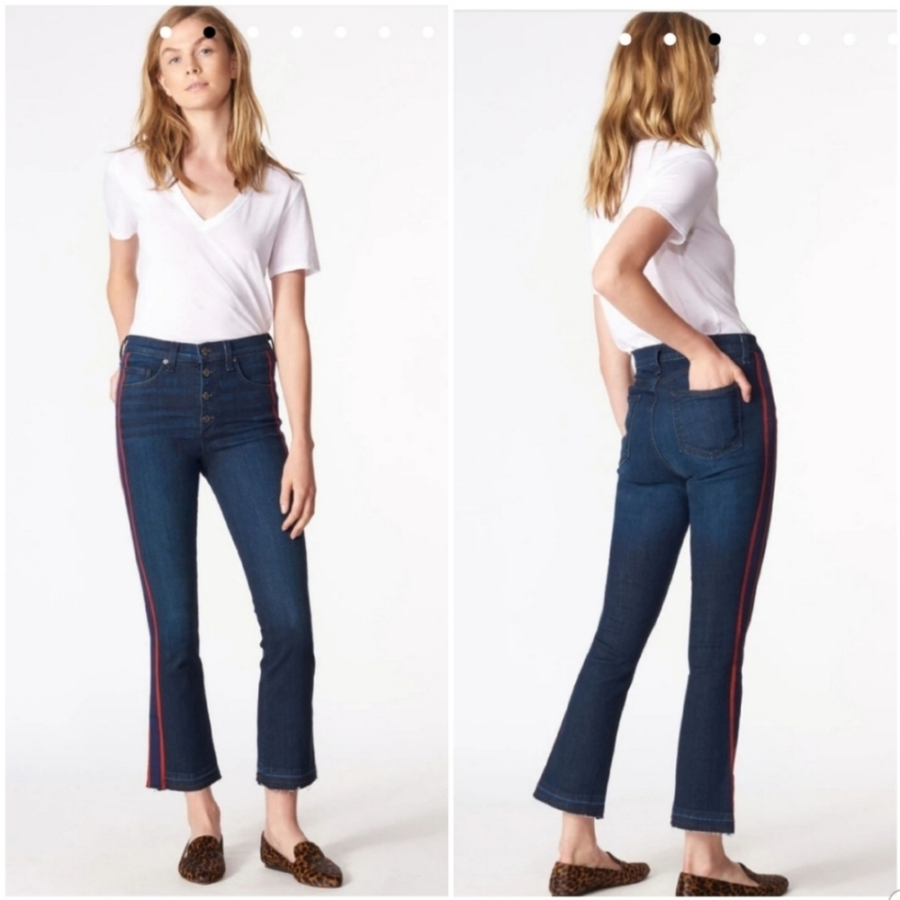 Veronica Beard Carolyn Denim Pants Size 24 Dark Wash Blue